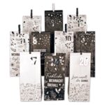 Adventskalender mit bedruckten Tüten – Holy Night black & white 2