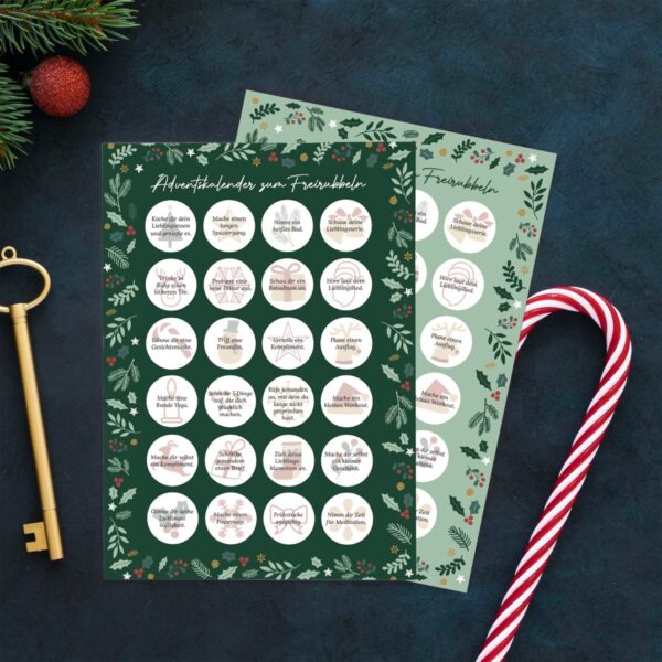 Adventskalender zum Freirubbeln – Kleine Auszeit