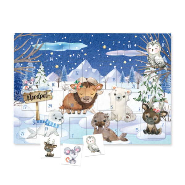 Tattoo Kalender - Wintertiere - Set 3