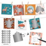Rubbel-Adventskalender – Boho