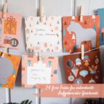 Rubbel-Adventskalender – Boho – Bild 4