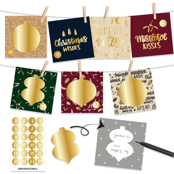 Rubbel-Adventskalender Christmas