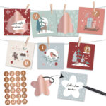 Rubbel-Adventskalender Cheerful Christmas