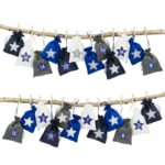 Adv Stoffsäckchen - anthrazit blau marineblau weiss