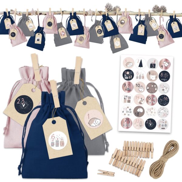 Stoffs&auml;ckchen &ndash; Baumwolle &ndash; Rose-Gold &ndash; Nr 19