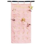 Adventskalender Wandteppich rosa & gold