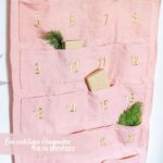 Adventskalender Wandteppich rosa & gold – Bild 6