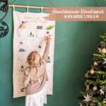 Adventskalender Wandteppich beige & gold Set Nr 34 – Bild 2