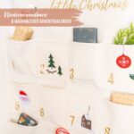 Adventskalender Wandteppich beige & gold Set Nr 34 – Bild 3