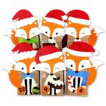 Fuchs Adventskalender zum Basteln – vorgestanzt