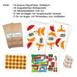 Fuchs Adventskalender zum Basteln – vorgestanzt – Bild 3