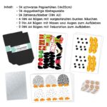 Adventskalender gestanzt - Pinguin - schwarz weiß – Bild 4