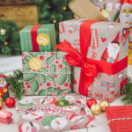 Adventskalender Geschenkpapier rot-grün – Bild 5