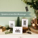 3 Klappkarten mit Holzanhängern - Weihnachten Set 01 – Bild 4