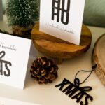 3 Klappkarten mit Holzanhängern - Weihnachten Set 01 – Bild 5