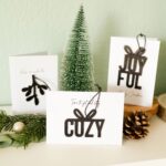 3 Klappkarten mit Holzanhängern - Joyful&Cozy Set 02 – Bild 5