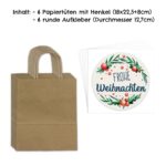 Weihnachtsgeschenktüte XXL Set 2 Weihnachtskränze – Bild 4