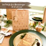 6 goldfolierte Geschenktüten – Holly Jolly – Bild 4