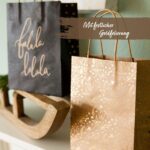 6 goldfolierte Geschenktüten – Holy Night – Bild 3