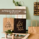 6 goldfolierte Geschenktüten – Holy Night – Bild 5