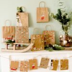 6 goldfolierte Geschenktüten – Scandi – Bild 2