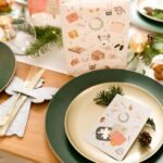 6 goldfolierte Geschenktüten – Eisblau – Bild 2