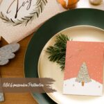 6 goldfolierte Geschenktüten – Eisblau – Bild 3