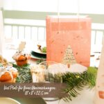 6 goldfolierte Geschenktüten – Eisblau – Bild 5