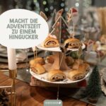 Kuchen Etagere zu Weihnachten