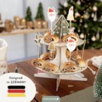 Kuchen Etagere zu Weihnachten