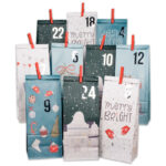 Adventskalender Christmas blau