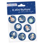 8 Mini Buttons - Astronaut