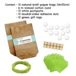 Osterhasen - Tüten mit Pompom - grüne Farbe – Bild 3