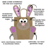 Grosse DIY Osterhasen mit grossen Tüten - orange pink lila – Bild 2