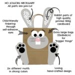 Grosse DIY Osterhasen mit grossen Tüten - schwarz weiss – Bild 4