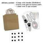 Grosse DIY Osterhasen mit grossen Tüten - schwarz weiss – Bild 5