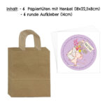 XXL Ostertüten Henkel 5 - braun - pastell – Bild 2