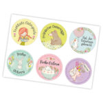 XXL Ostertüten Henkel 5 - braun - pastell – Bild 3