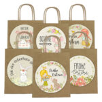 XXL Ostertüten Henkel 7-  braun - packpapier