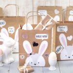 XXL Ostertüten Henkel - mit Hasengesicht schwarz weiß - Set 2 – Bild 6