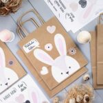 XXL Ostertüten Henkel - mit Hasengesicht schwarz weiß - Set 2 – Bild 7