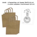 XXL Ostertüten Henkel - braun - schwarz weiss – Bild 6