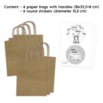 XXL Ostertüten Henkel - braun - schwarz weiss – Bild 7