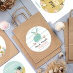 XXL Ostertüten Henkel - braun - Frühling Türkis Set 11 – Bild 3