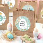 XXL Ostertüten Henkel - braun - Frühling Türkis Set 11 – Bild 4