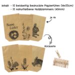 Tüten bedruckt mit Ostermotiv - braun - mit Happy Easter – Bild 3