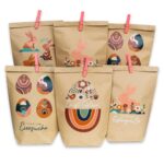 12 Geschenktüten zu Ostern - 14x22 Boho - Set 6