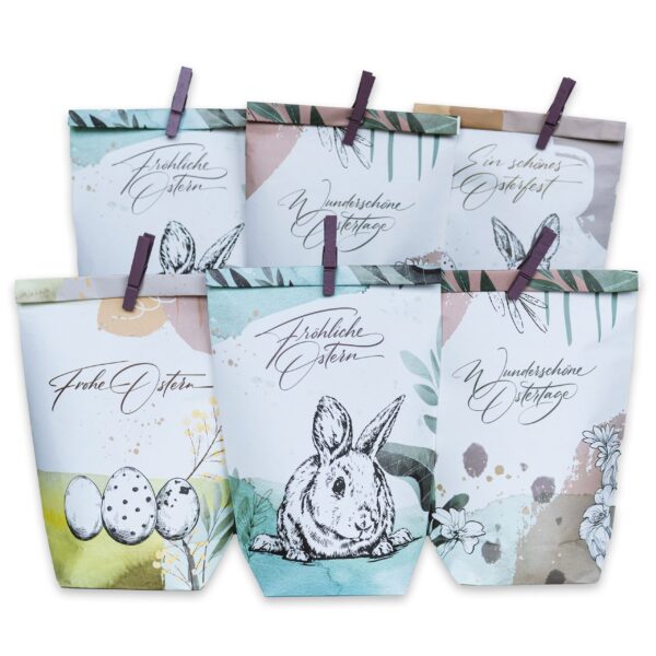 12 Geschenktüten zu Ostern - 14x22 Modern - Set 7