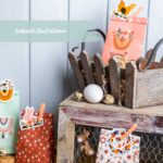 12 Geschenktüten mit Anhängern zu Ostern - PN3 Boho - Set 9 – Bild 3