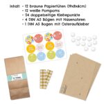 Hasentüte mit Pompom und Ohren - Set 1- Kräftig – Bild 2